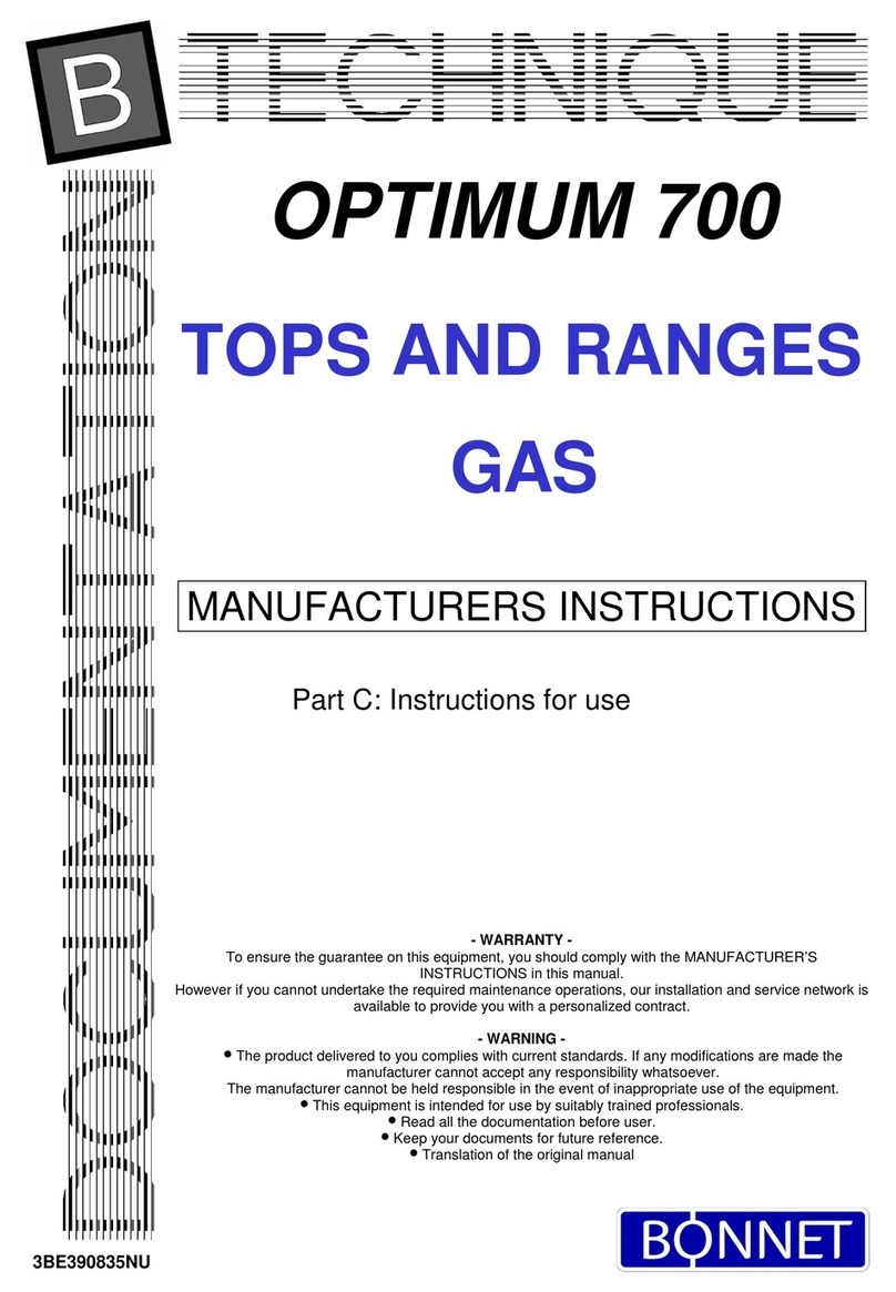 Bonnet OPTIMUM 700 Manufacturer's Instructions Bonnet OPTIMUM 700 Manufacturer's Instructions