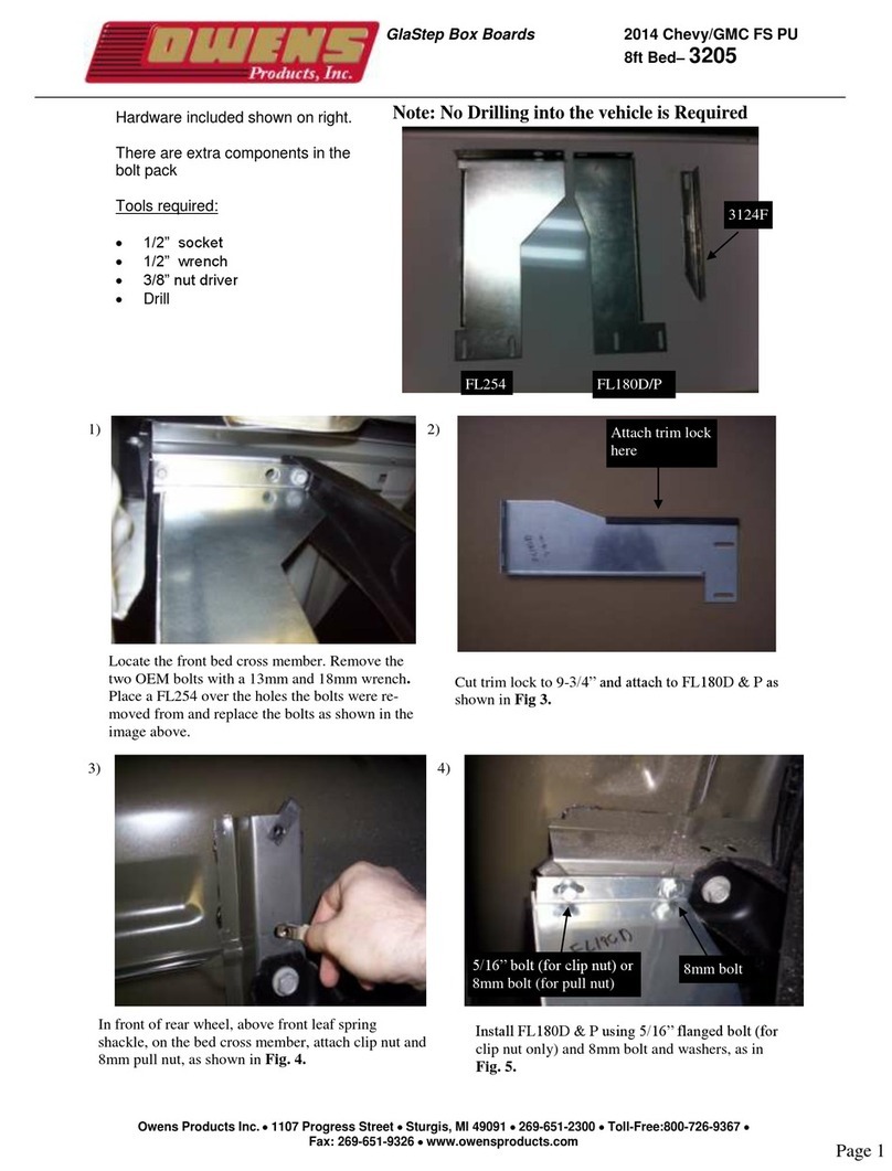 Owens GlaStep Box Boards 3205 quick start guide