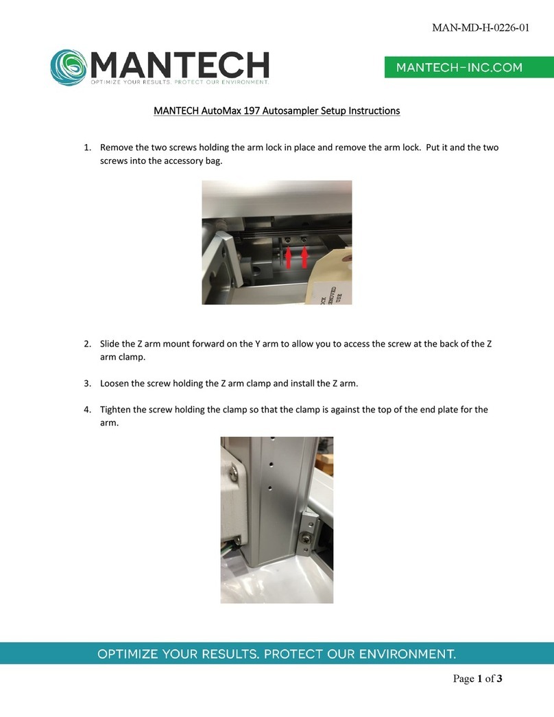 Mantech AutoMax 197 Setup instructions