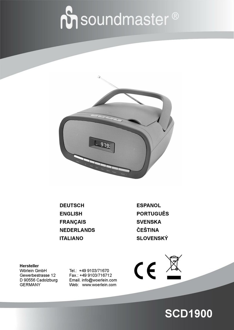 SOUNDMASTER SCD1900 User manual