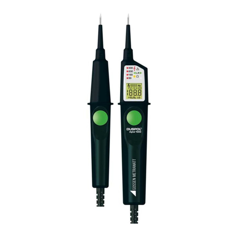 Gossen MetraWatt DUSPOL analog 1000 User manual