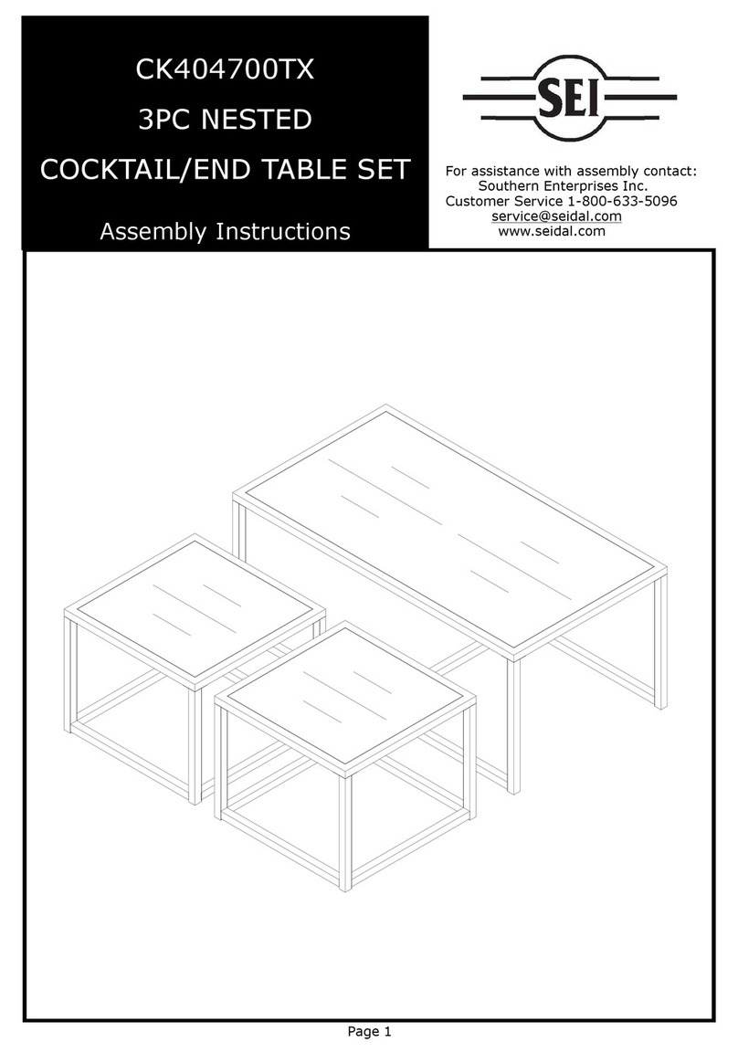 SEI CK404700TX Assembly instructions SEI CK404700TX Assembly instructions