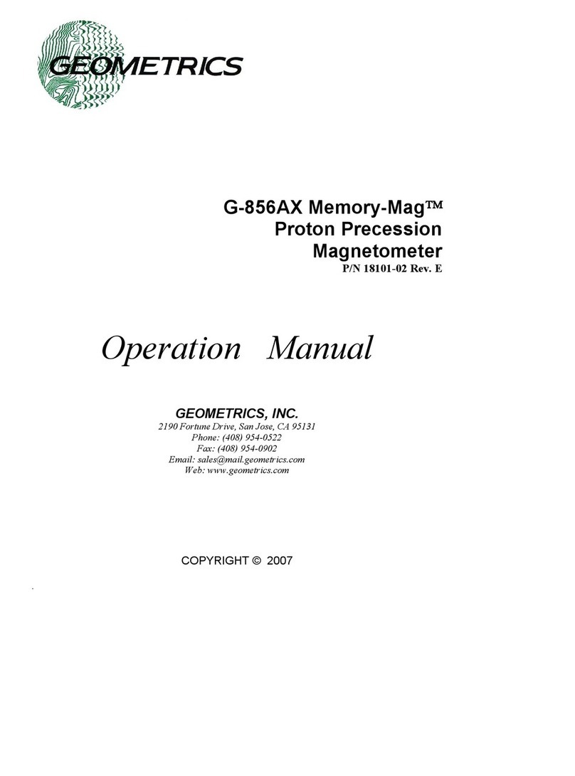 Geometrics Memory-Mag G-856AX Operation manual