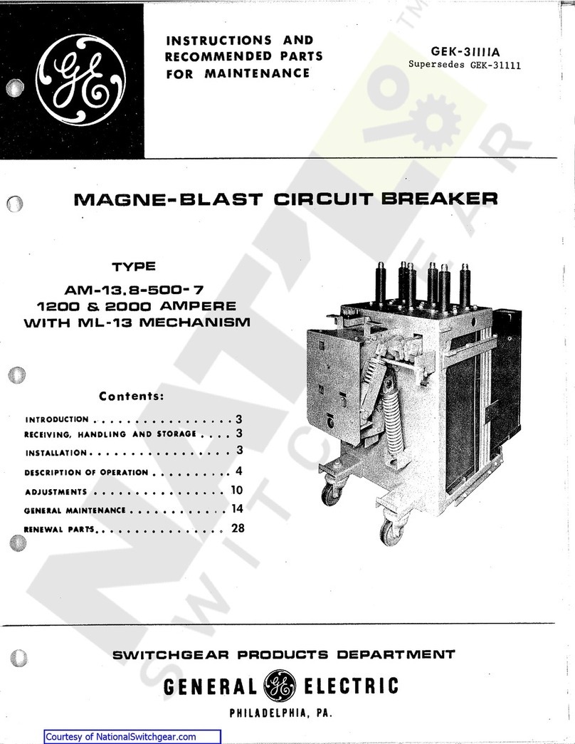 GE AM-13.8-500-7 User manual