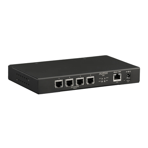 Audix DANTE-AES67 Installation & operating guide