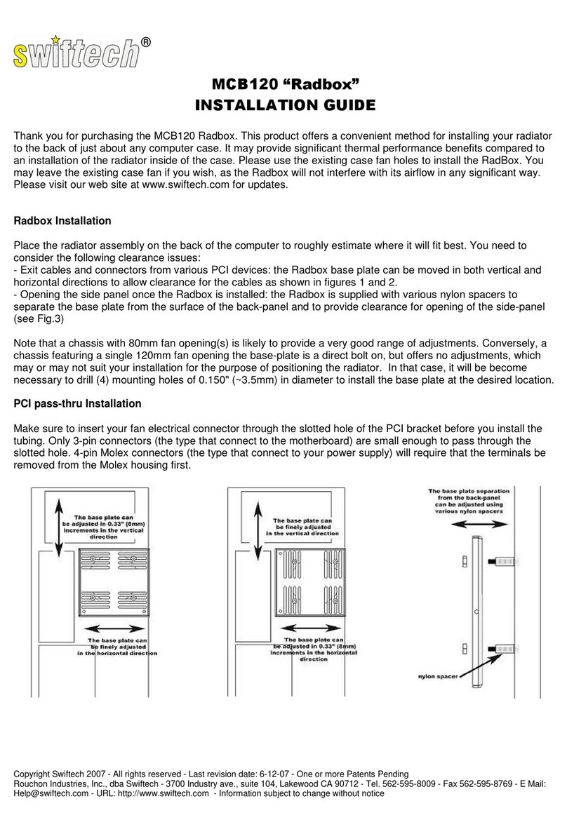 swiftech Radbox MCB120 installation guide