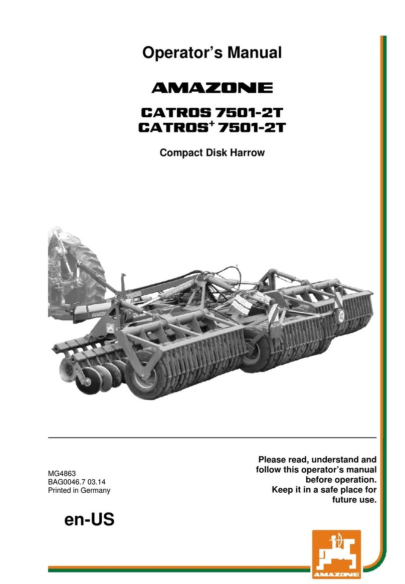Amazone CATROS 7501-2T User manual Amazone CATROS 7501-2T User manual