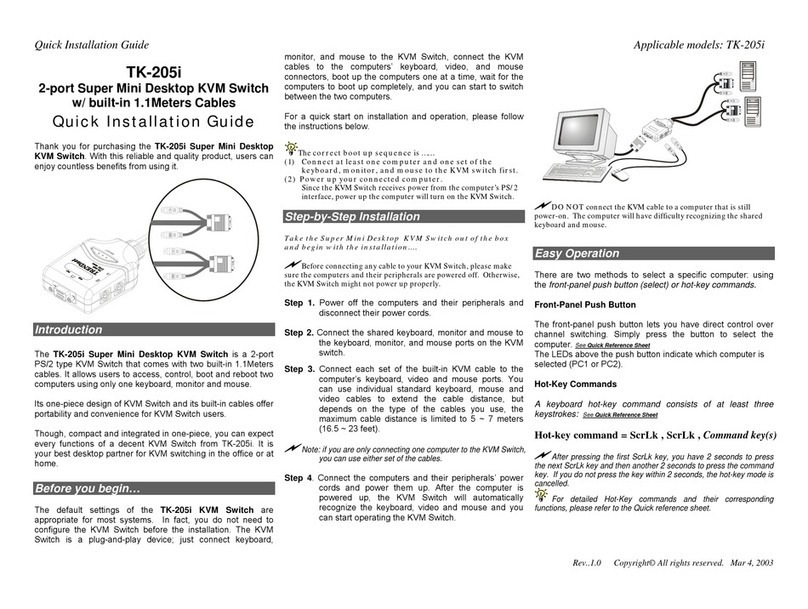 TRENDnet TK-205i Quick installation guide