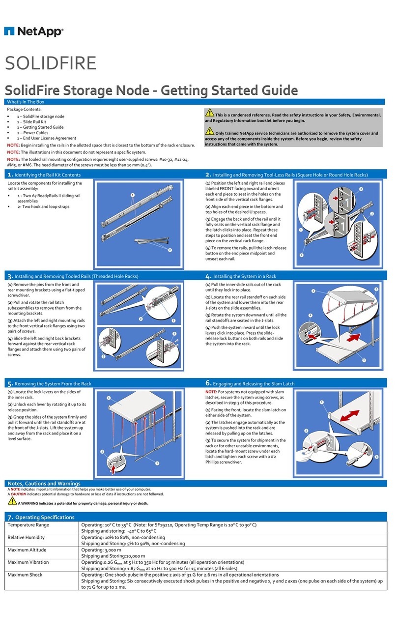 NetApp SOLIDFIRE User manual