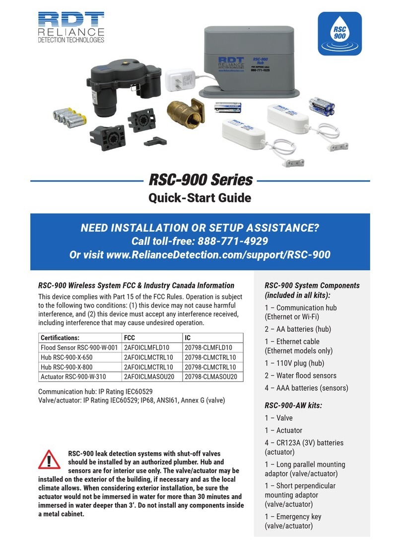 RDT RSC-900 Series User manual