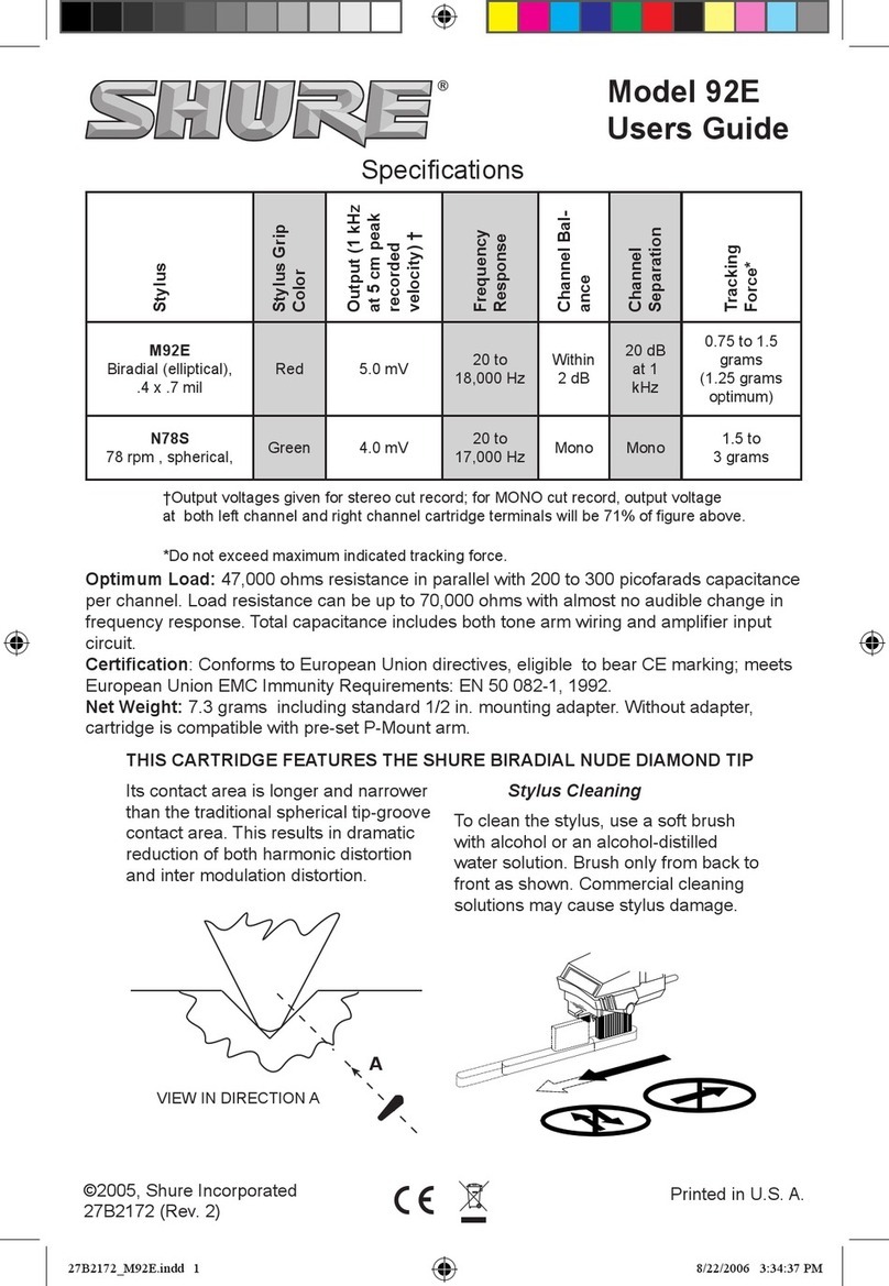 Shure 92E user guide