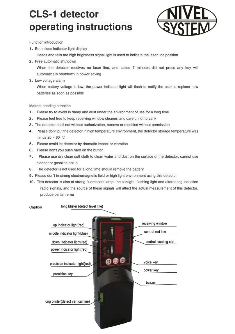 Nivel System CLS-1 User manual