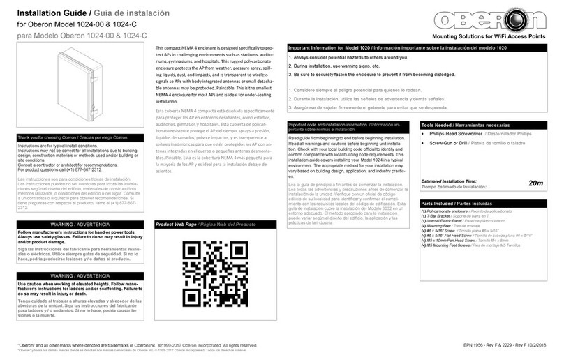 OBERON 1024-00 installation guide