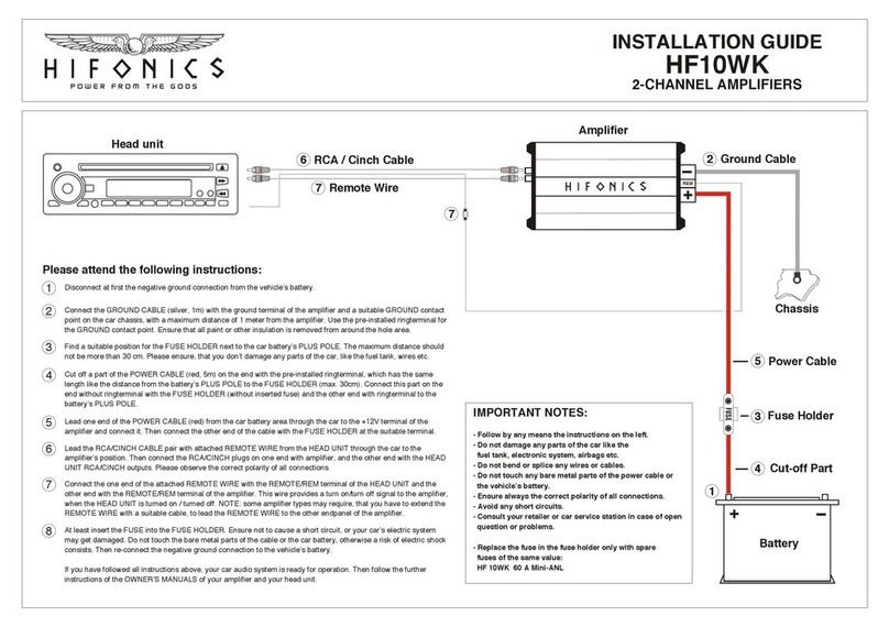 Hifonics HF10WK User manual