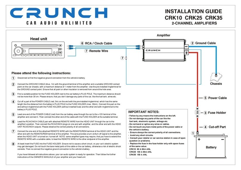 Crunch CRK10 installation guide