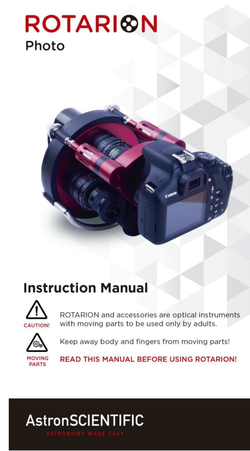 AstronSCIENTIFIC Rotarion Photo instruction manual