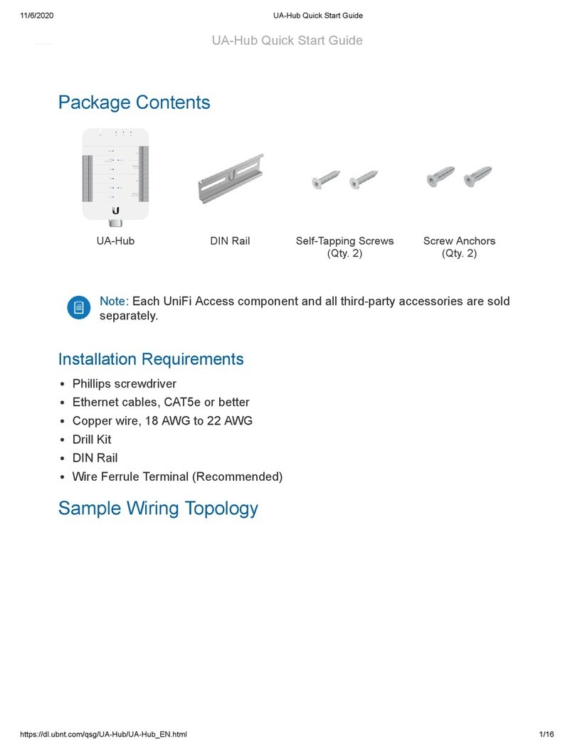 Ubiquiti UA-Hub User manual Ubiquiti UA-Hub User manual