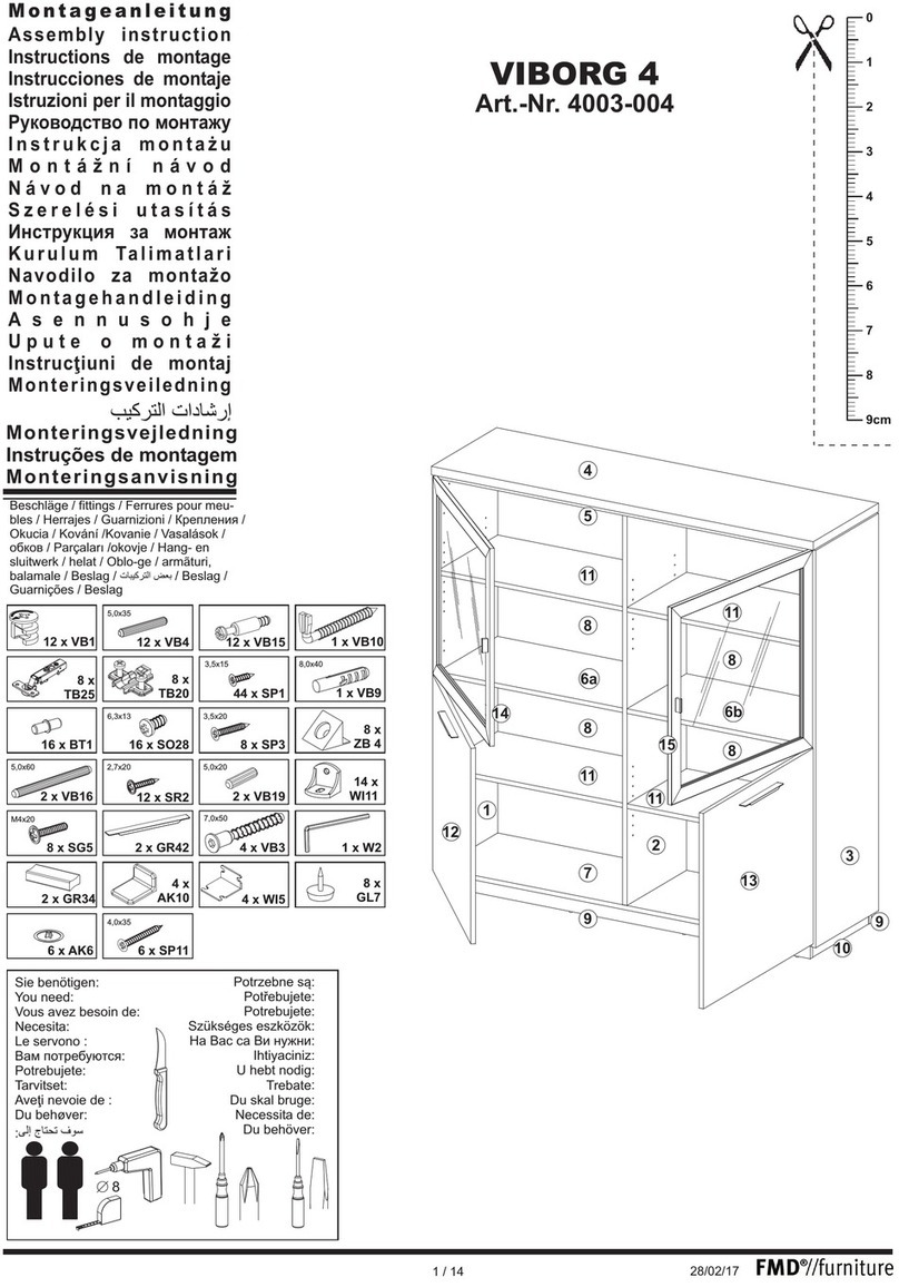 FMD Furniture VIBORG 4 4003 Assembly instruction