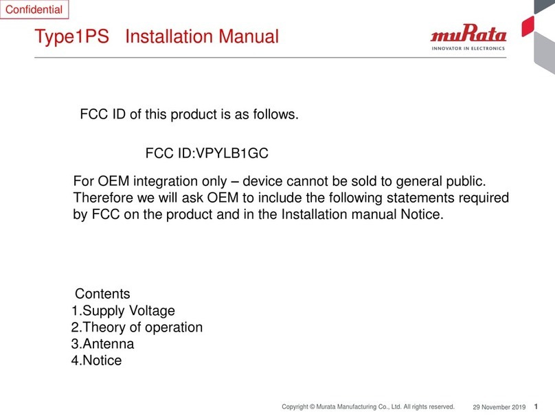 Murata 1PS User manual