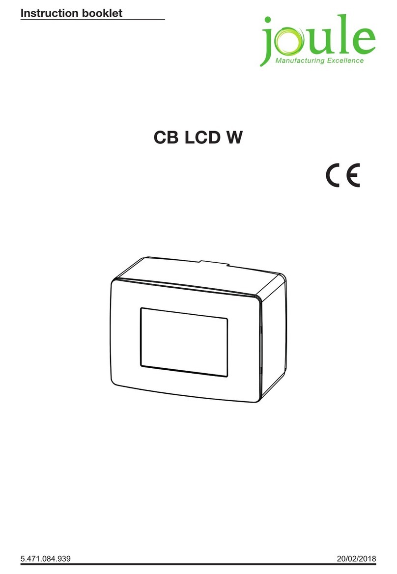 joule CB LCD W Instruction booklet