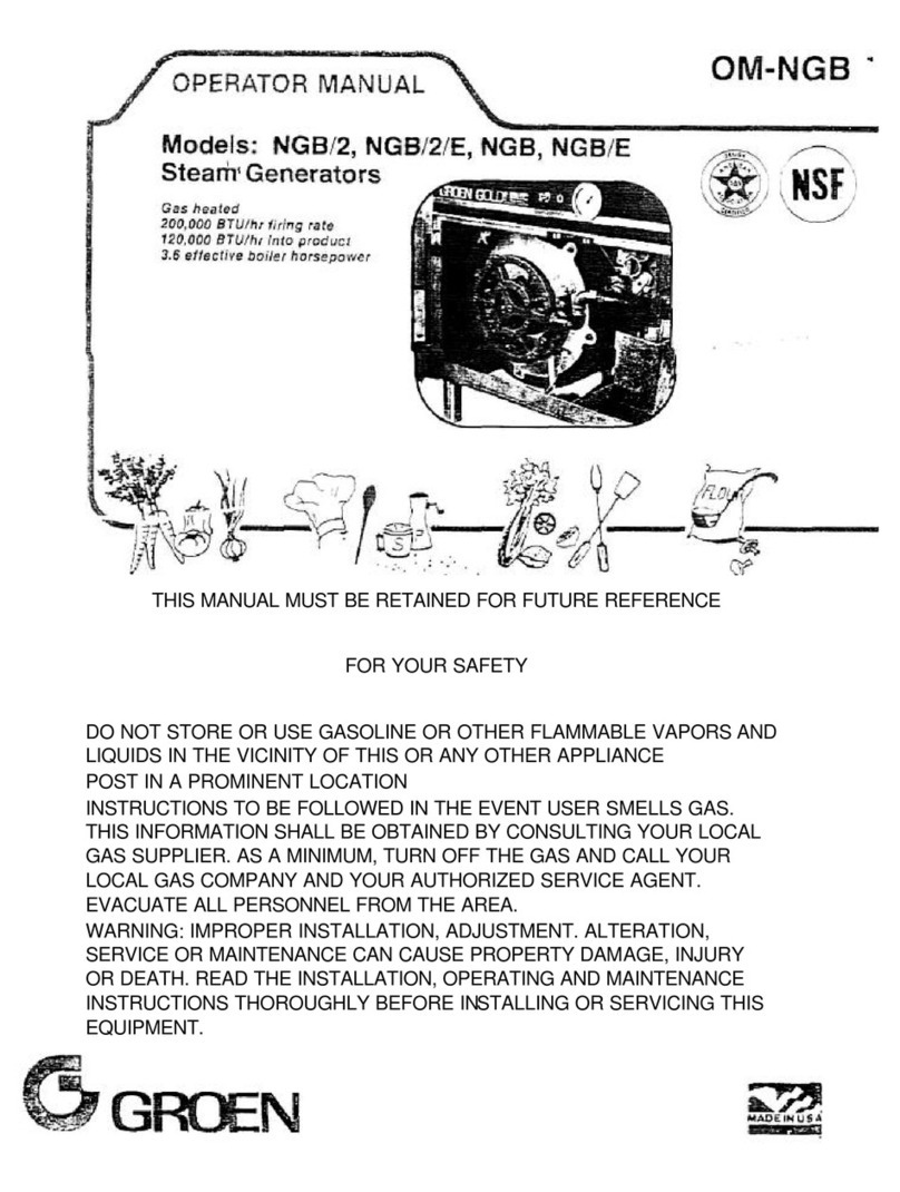 Groen NGB Series User manual