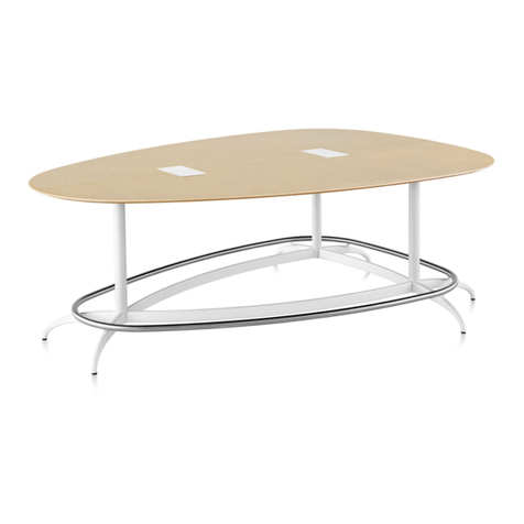 Herman Miller Exclave Meeting Table Installation instructions Herman Miller Exclave Meeting Table Installation instructions