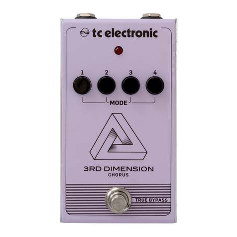 TC Electronic 3RD DIMENSION CHORUS quick start guide TC Electronic 3RD DIMENSION CHORUS quick start guide