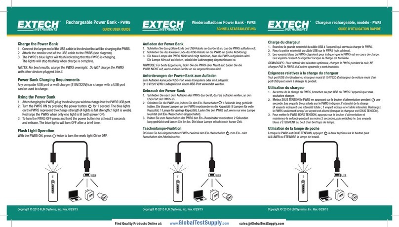 Extech Instruments PWR5 Instruction manual