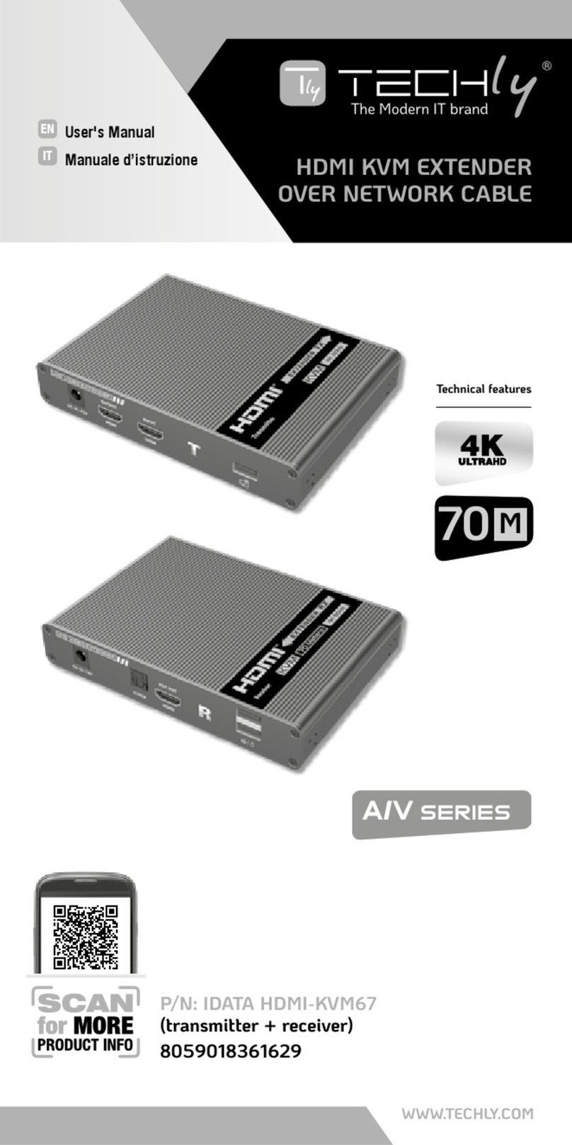 Techly IDATA HDMI-KVM67 user manual