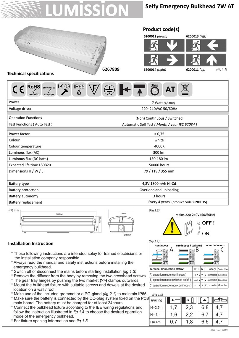 LUMISSION 6200012 quick start guide