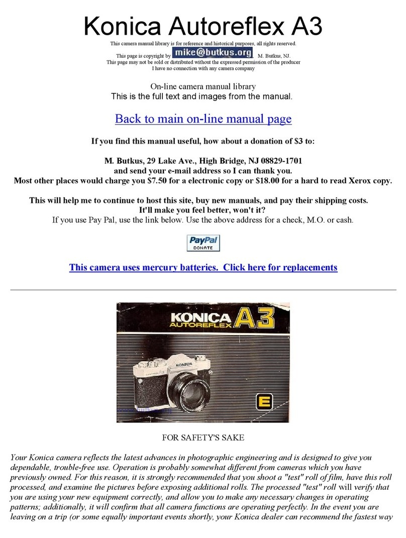 Konica Minolta Autoreflex A3 User manual