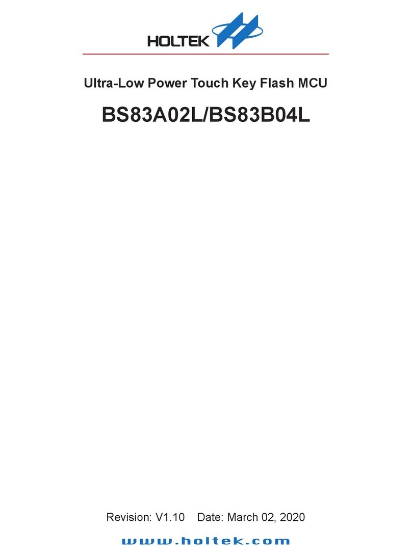 Holtek BS83A02L User manual