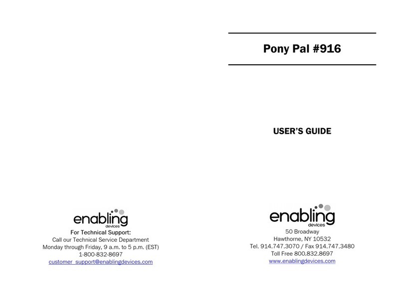 Enabling Devices Pony Pal 916 User manual
