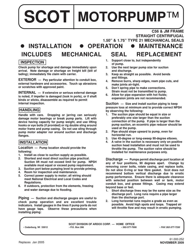 Fusion SCOT MOTORPUMP C56 manual