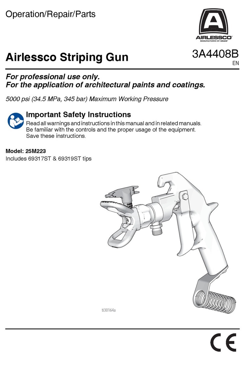 AIRLESSCO 25M223 Use and care manual