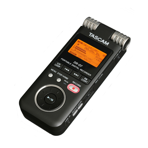 Tascam DR-07 quick start guide