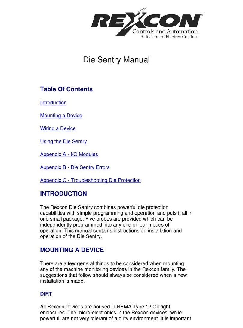 Electrex Rexcon Die Sentry manual Electrex Rexcon Die Sentry manual