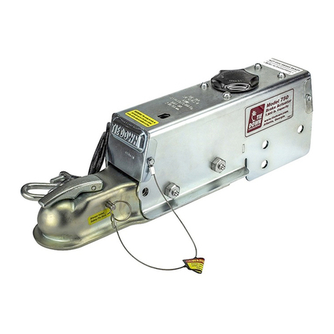 TIE DOWN 750E Installation, instruction and  service manual