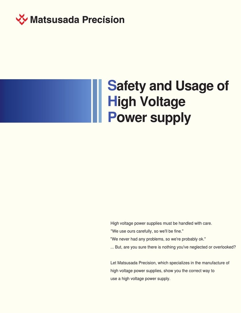 Matsusada EQ Series Safety and usage