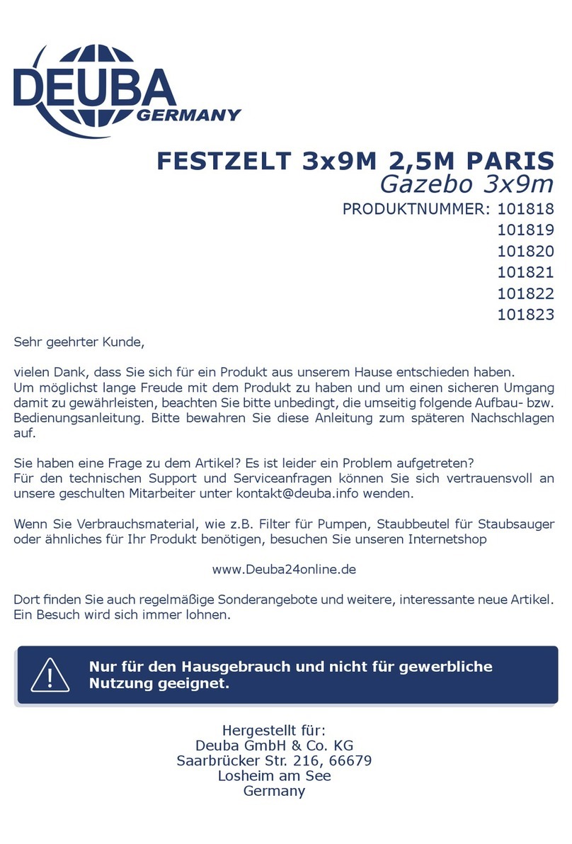 Deuba Paris 101818 Assembly instruction