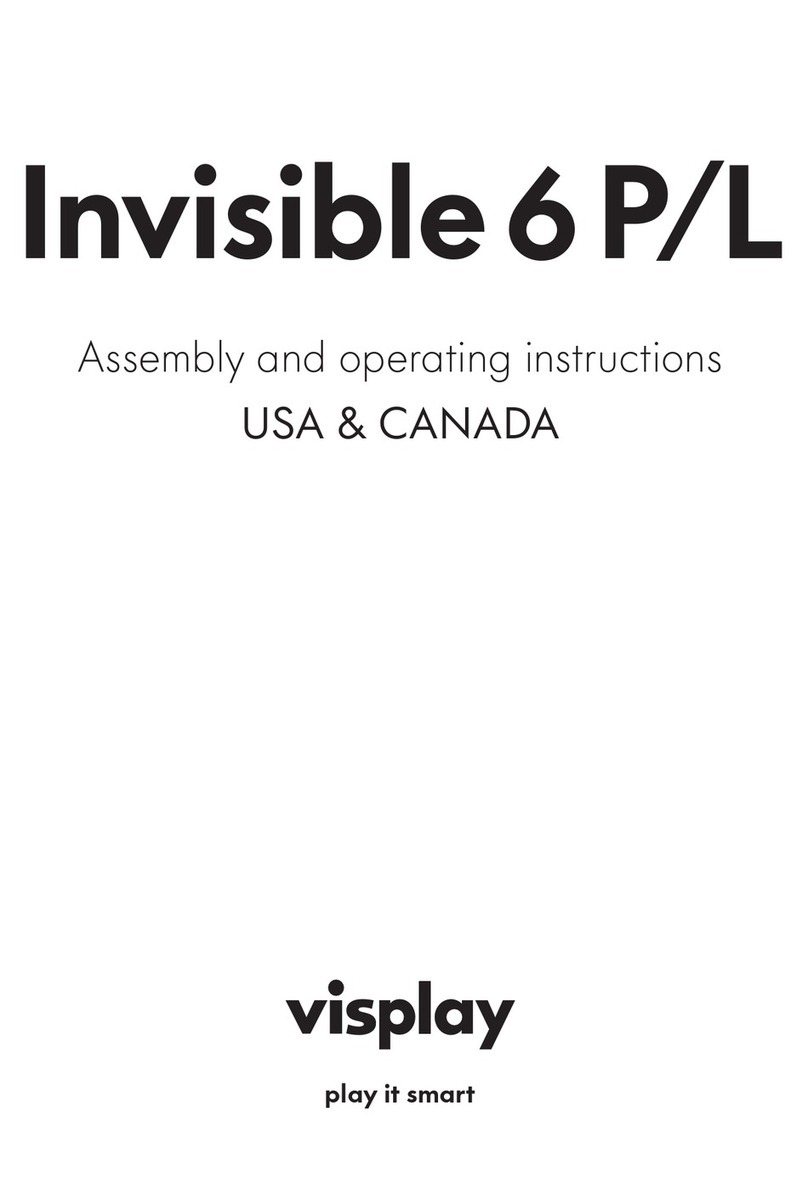 visplay Invisible6P/L Assembly and operating instructions visplay Invisible6P/L Assembly and operating instructions