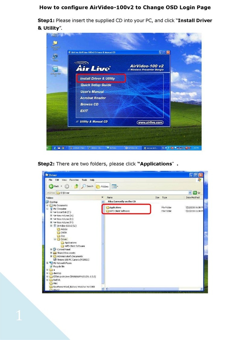 AirLive AirVideo-100v2 User manual AirLive AirVideo-100v2 User manual
