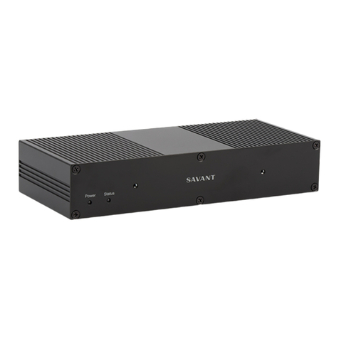 Savant PAV-SMS2001 User manual