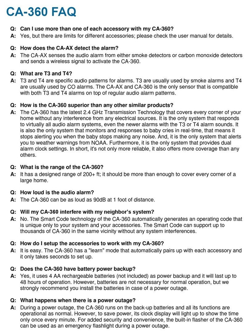 Oaktree Products CA-360 Installation guide
