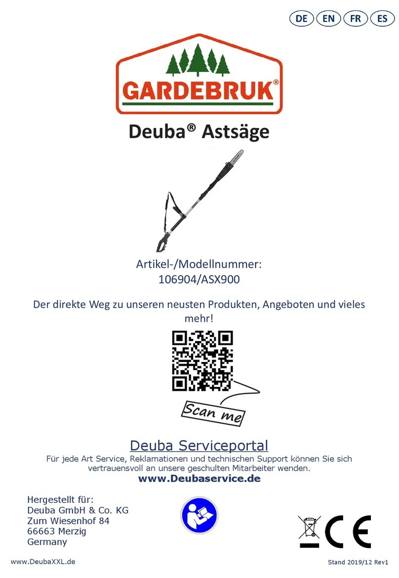Gardebruk Debua ASX900 instructions