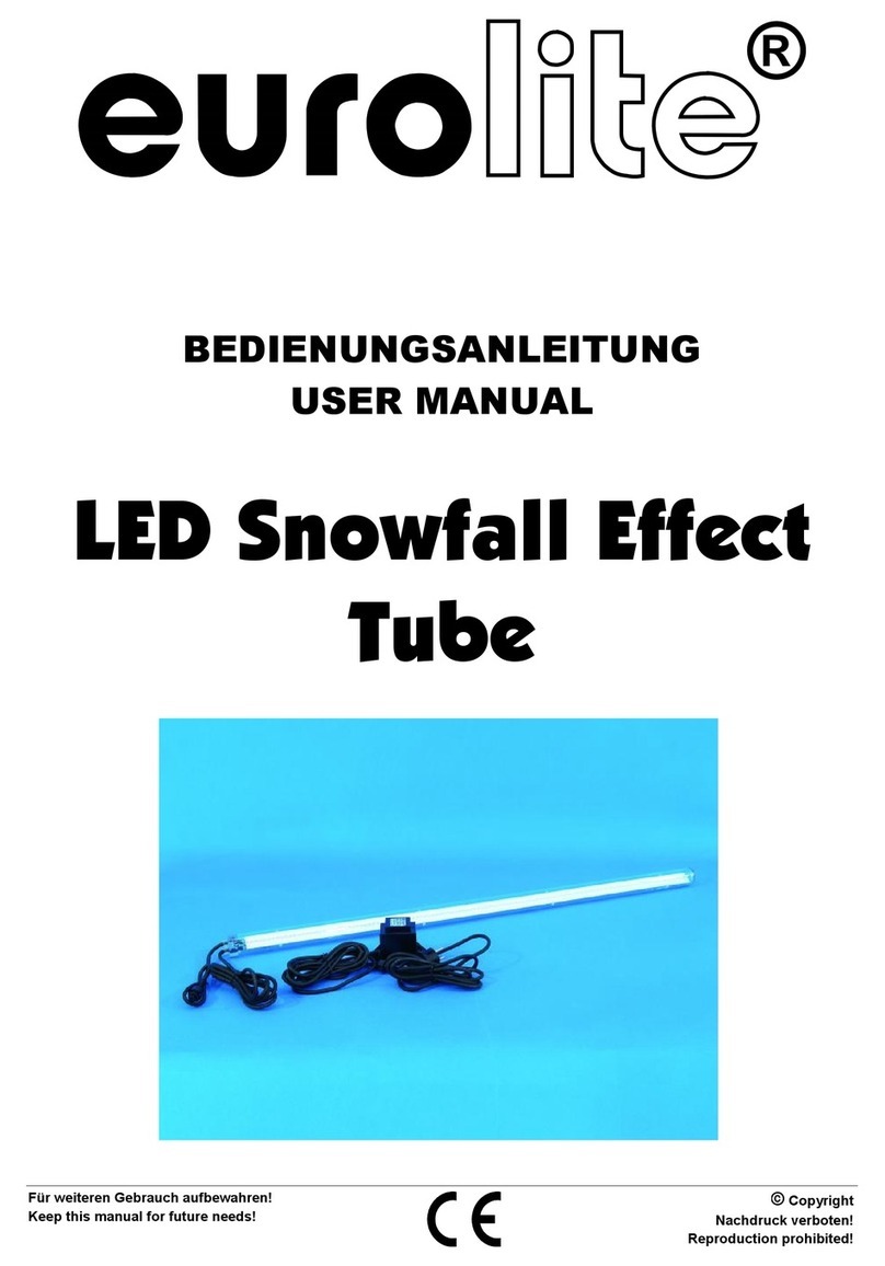 EuroLite LED Snowfall EffectTube user manual