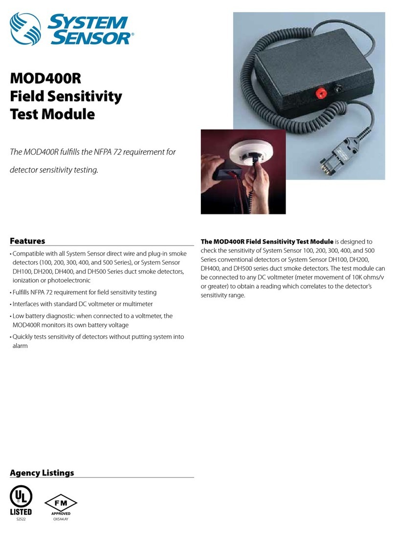System Sensor MOD400R User manual System Sensor MOD400R User manual