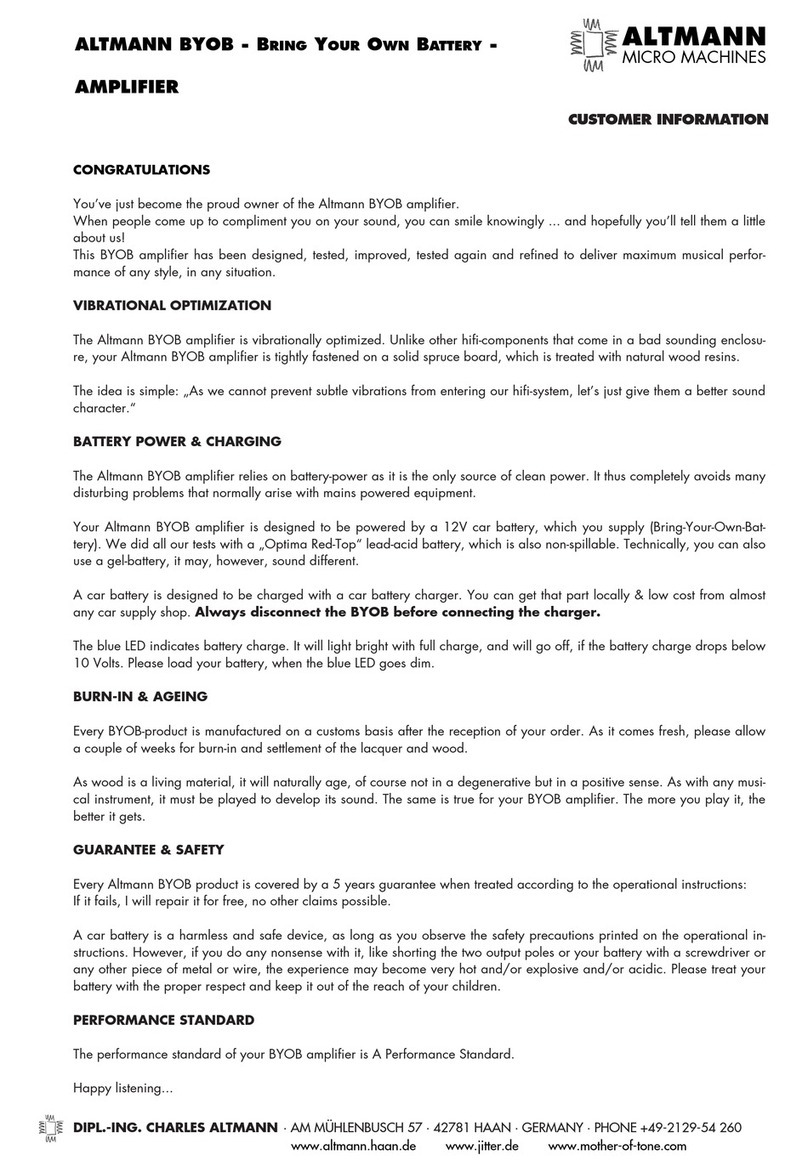 Altmann BYOB Customer information