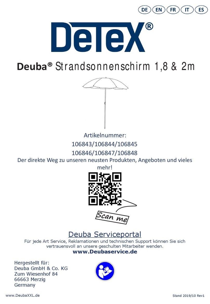Detex Deuba 106843 instructions