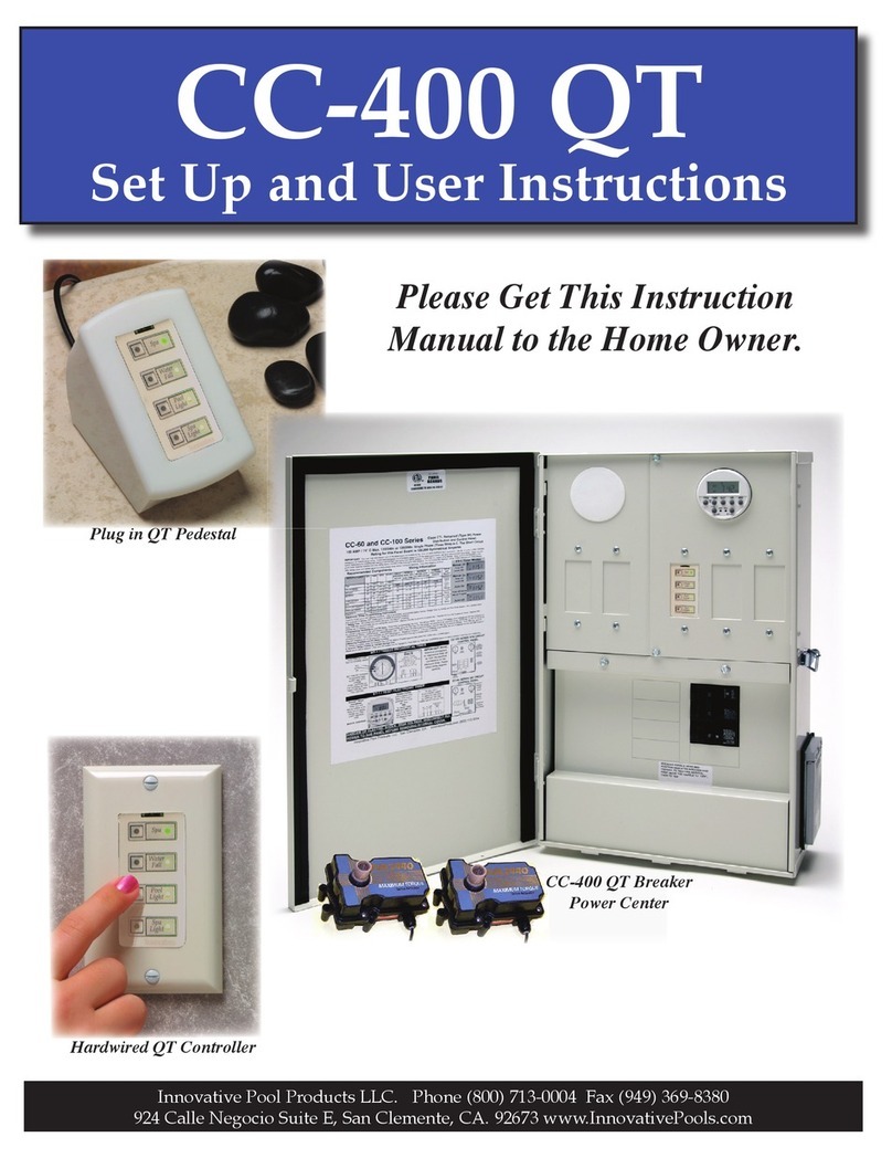 INNOVATIVE POOL PRODUCTS CC-400 QT Set up and user instructions